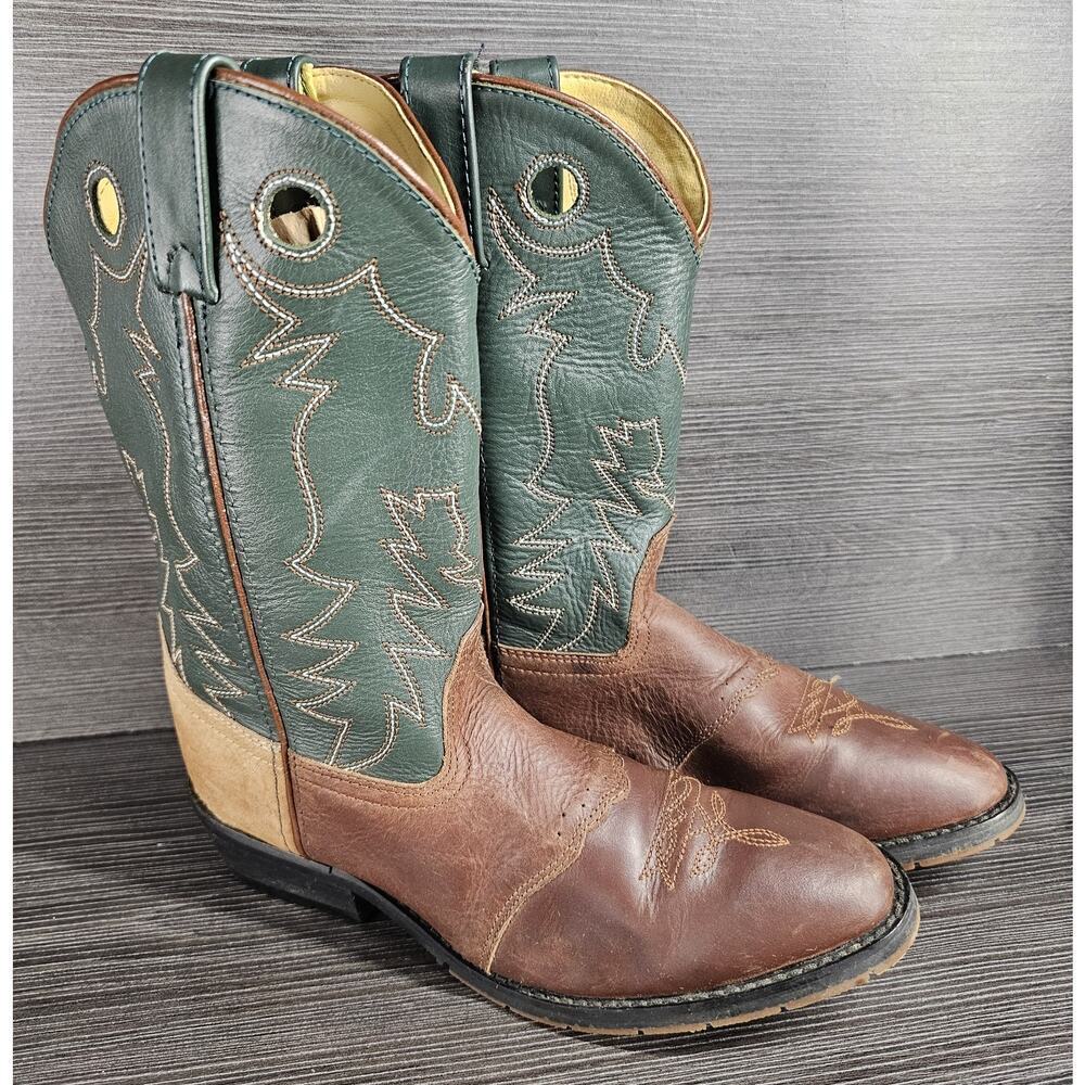 Double-H Boots Domestic Round Toe Western Buckaroo DH942 Trucker Soft Toe 6 D